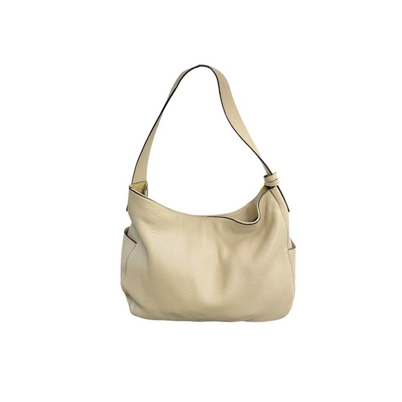 Michael Kors Beige Pebble Leather Shoulder Bag - Picture 2 of 12